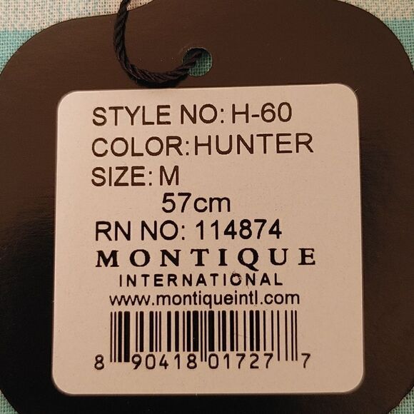 MEN'S MONTIQUE HUNTER GREEN LIGHT FELT 2 1/2" WIDE BRIM PINCH FEDORA HAT. H60 - Picture 8 of 8